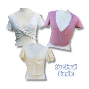 Crop Tops Set of 3 Urban Outfitters and Shein Size Small